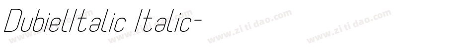 DubielItalic Italic字体转换